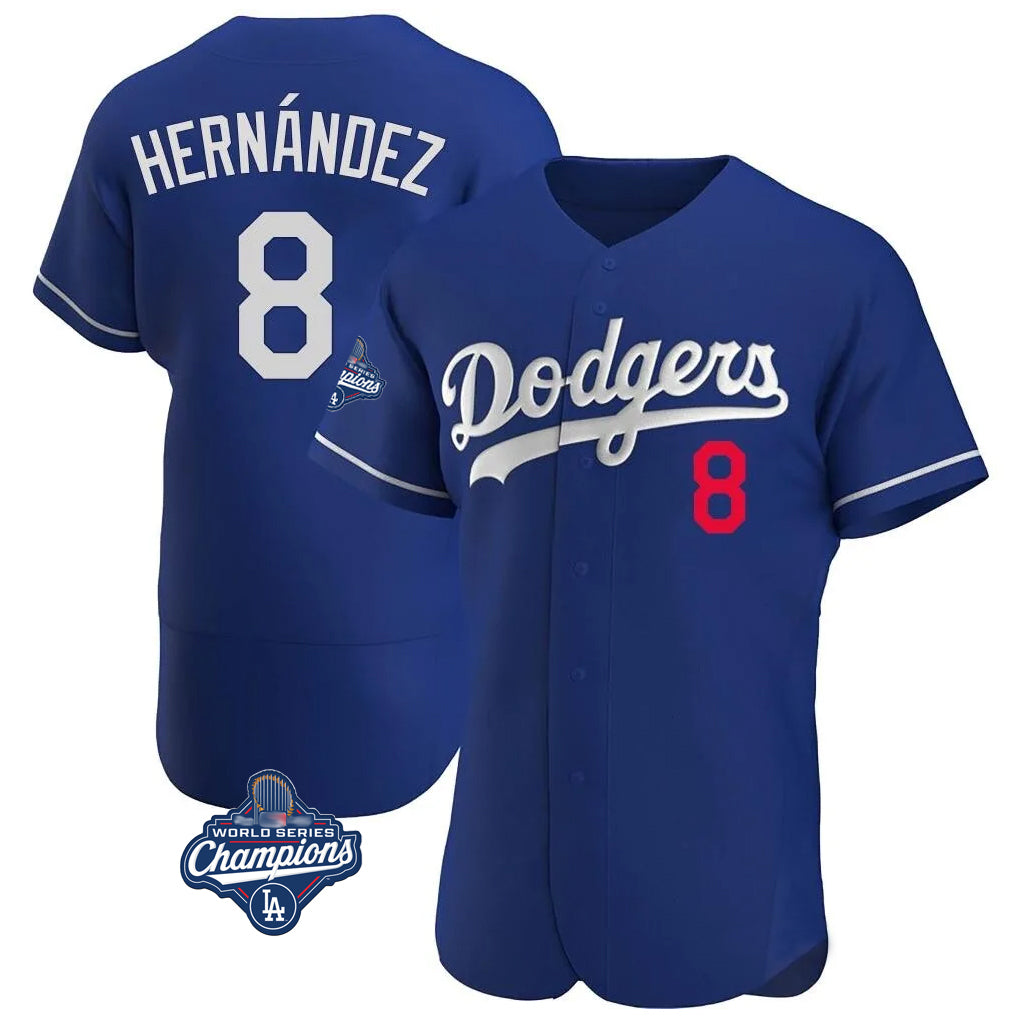 tocy LA.Dodgers #8 Enrique Hern?¡ì?¨¦ndez Player Royal World Series Meet Limited Elite Home Stitched Jerseys