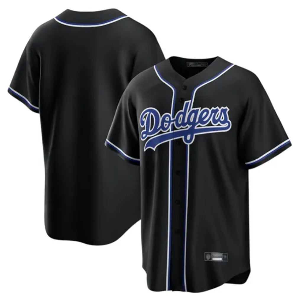 tocy LA.Dodgers Blank Player Black Carbon Limited Home Stitched Jerseys