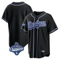 tocy LA.Dodgers Blank Player Black Carbon Limited Home World Series Meet Stitched Jerseys
