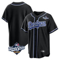 tocy LA.Dodgers Blank Player Black Carbon Limited Home World Series Stitched Jerseys