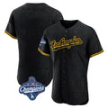 tocy LA.Dodgers Blank Player Black Snake Skin City Limited Elite Home World Series Meet Stitched Jerseys