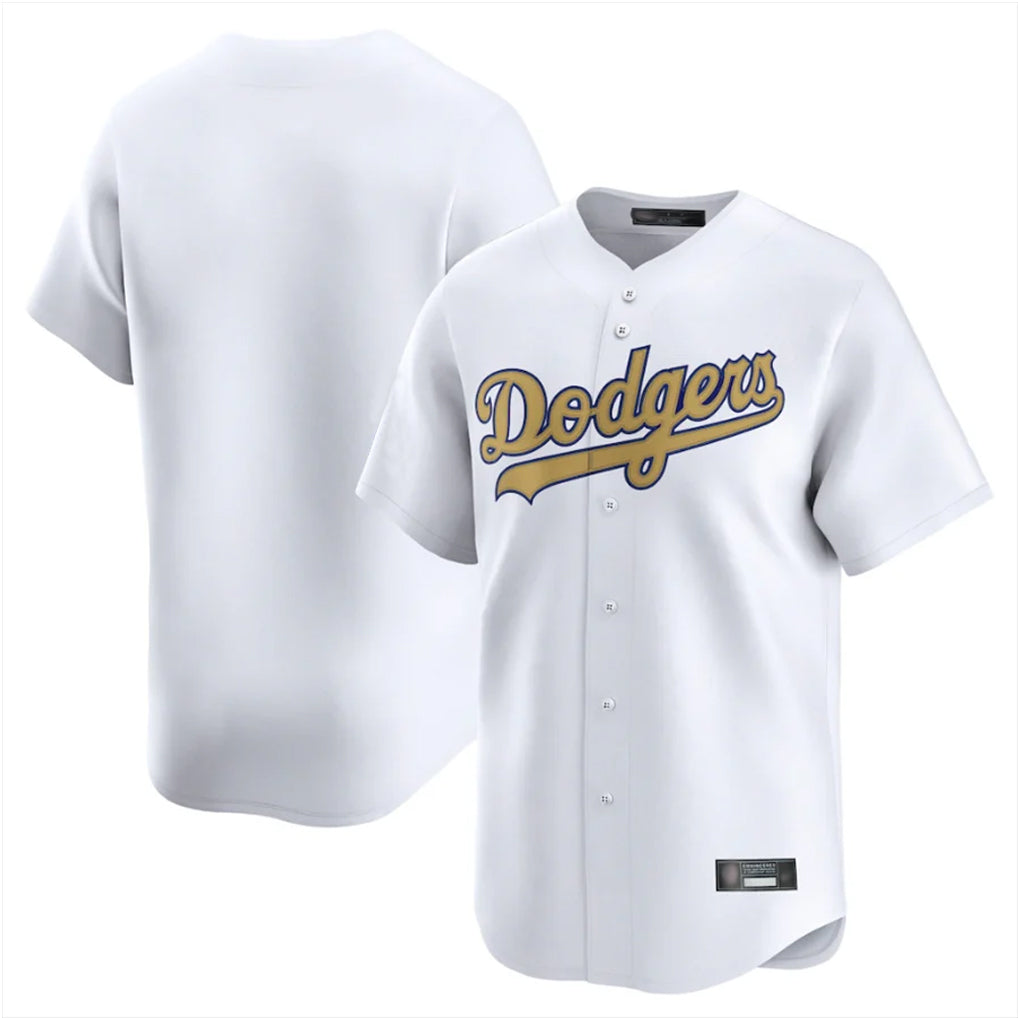 tocy LA.Dodgers Blank Player Gold Collection Limited Home Stitched Jerseys