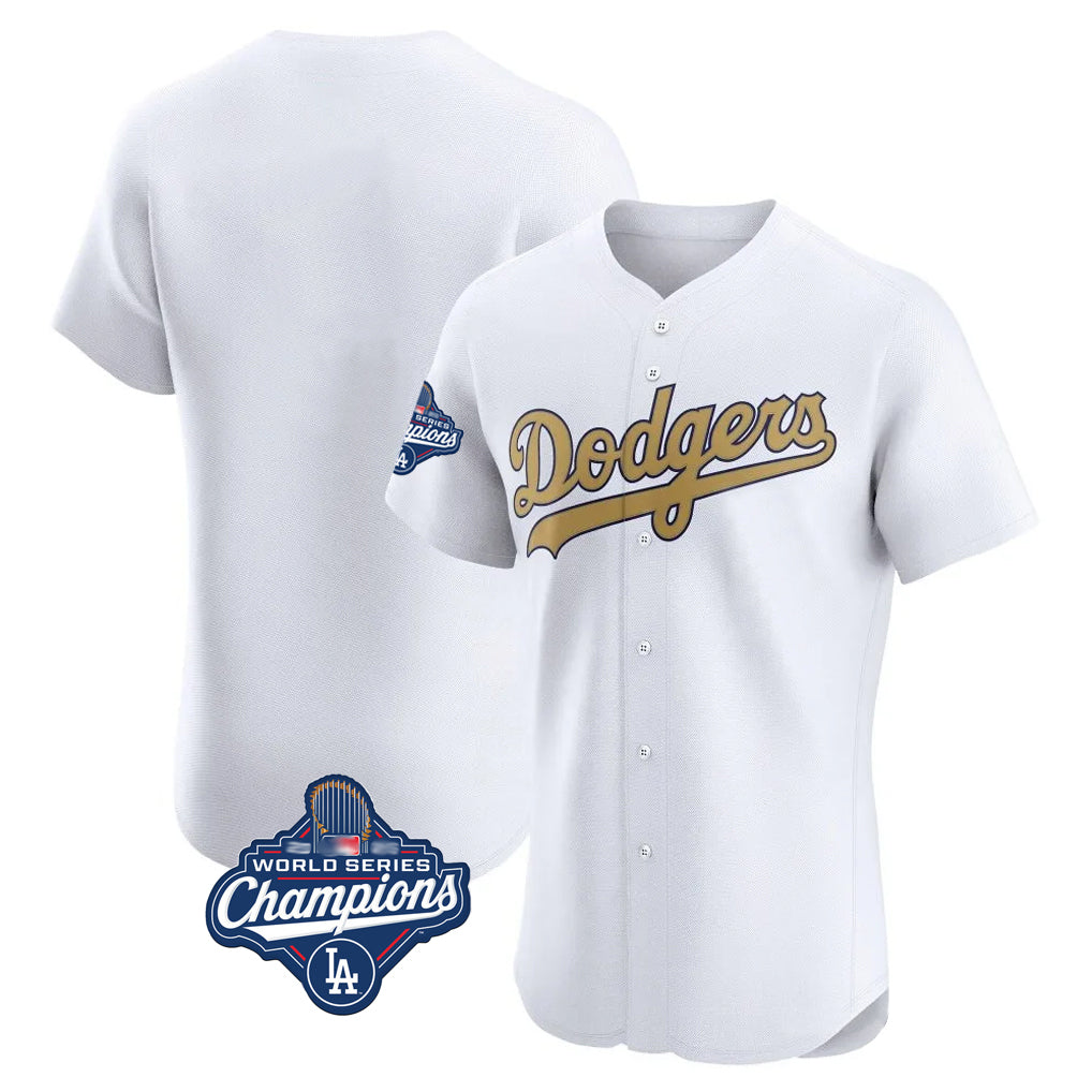 tocy LA.Dodgers Blank Player Gold Limited Elite Home World Series Meet Stitched Jerseys