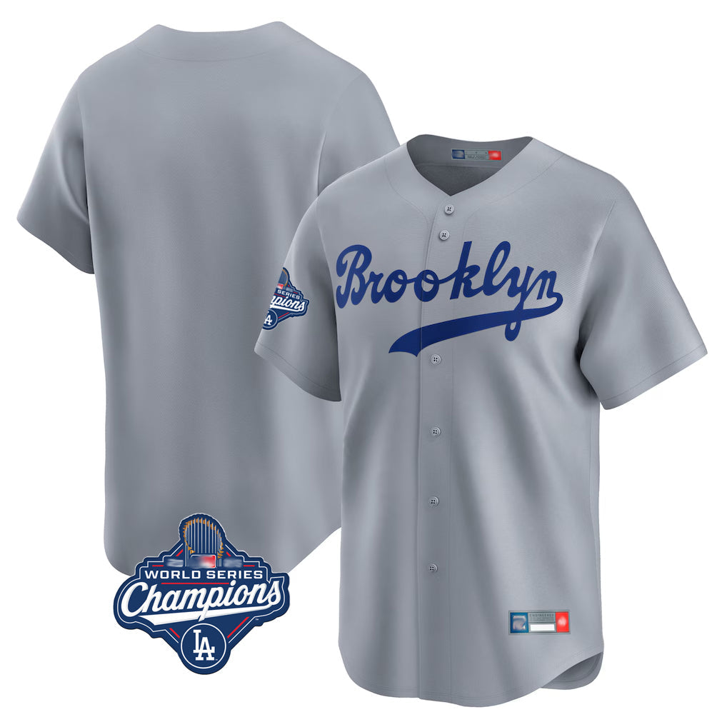 tocy LA.Dodgers Blank Player Gray Game Limited Home World Series Meet Stitched Jerseys