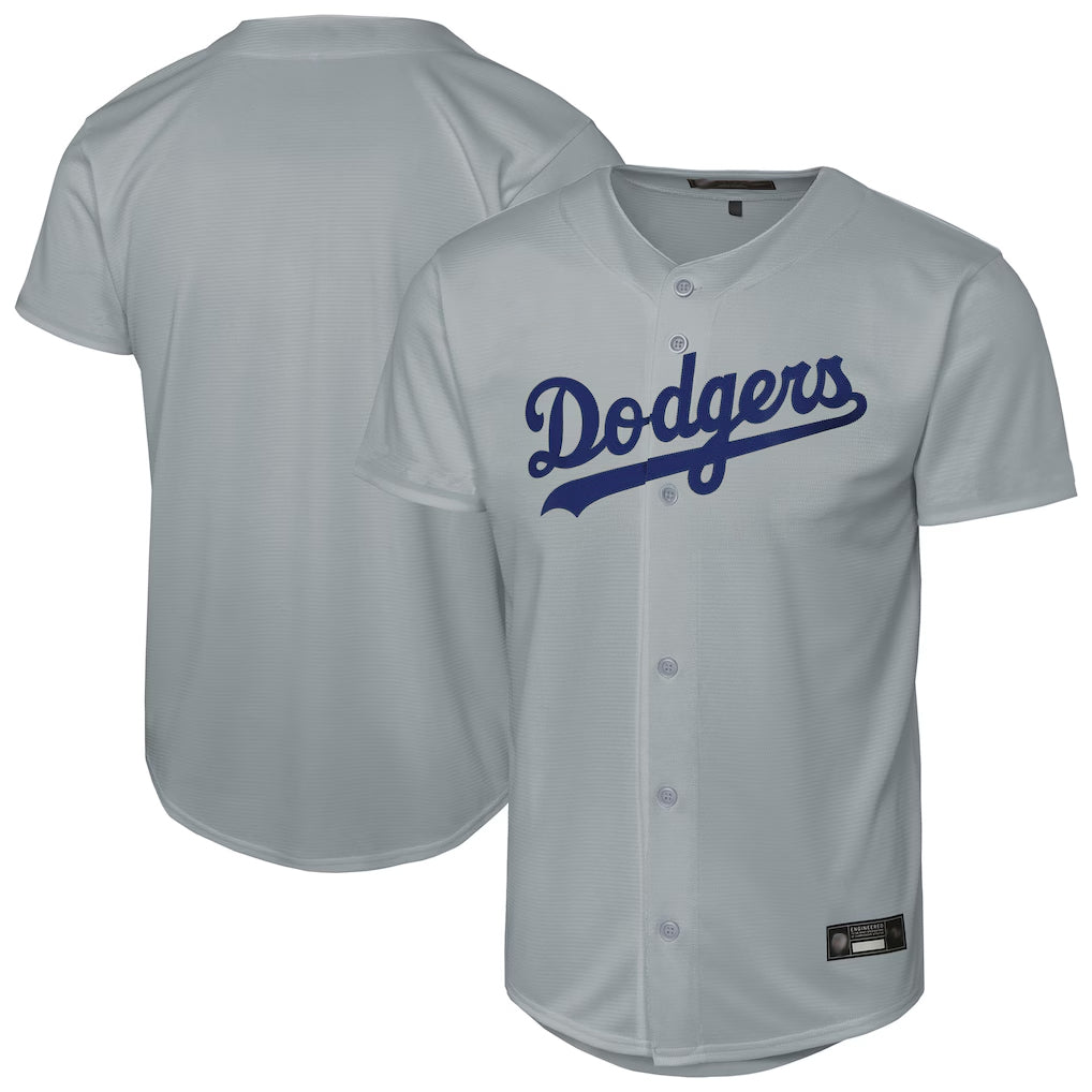 tocy LA.Dodgers Blank Player Gray Game Stitched Jerseys