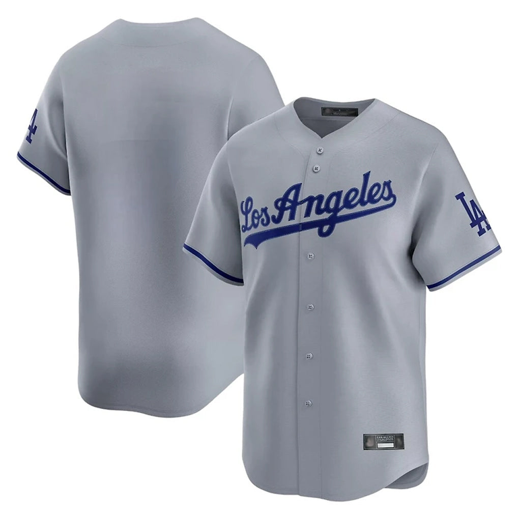 tocy LA.Dodgers Blank Player Gray Limited Game Stitched Jerseys