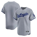 tocy LA.Dodgers Blank Player Gray Limited Game Stitched Jerseys