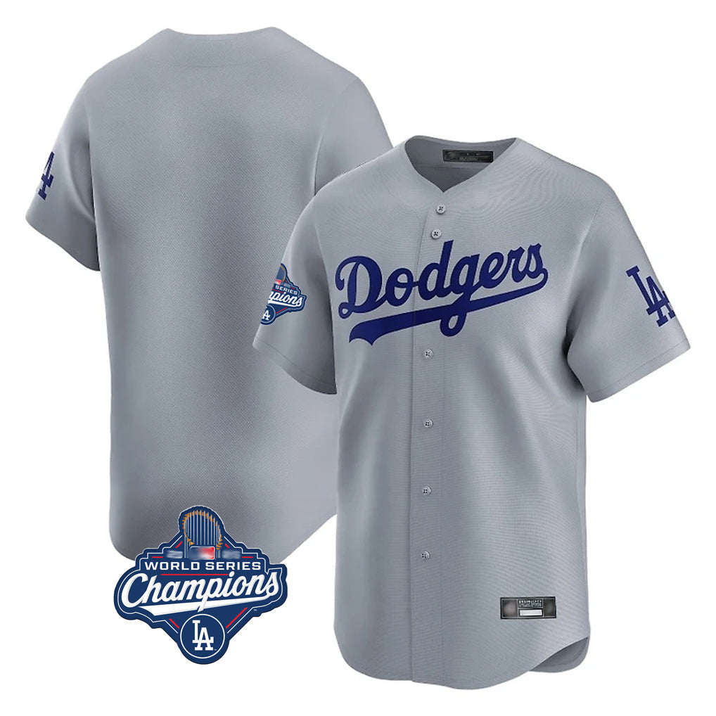 tocy LA.Dodgers Blank Player Gray Limited Home World Series Meet Stitched Jerseys