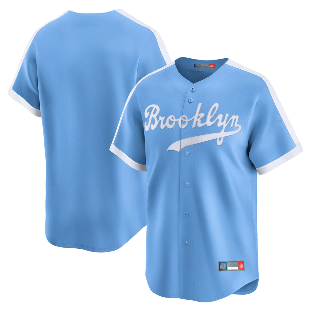 tocy LA.Dodgers Blank Player Light Blue Cooperstown Collection Limited Stitched Jerseys