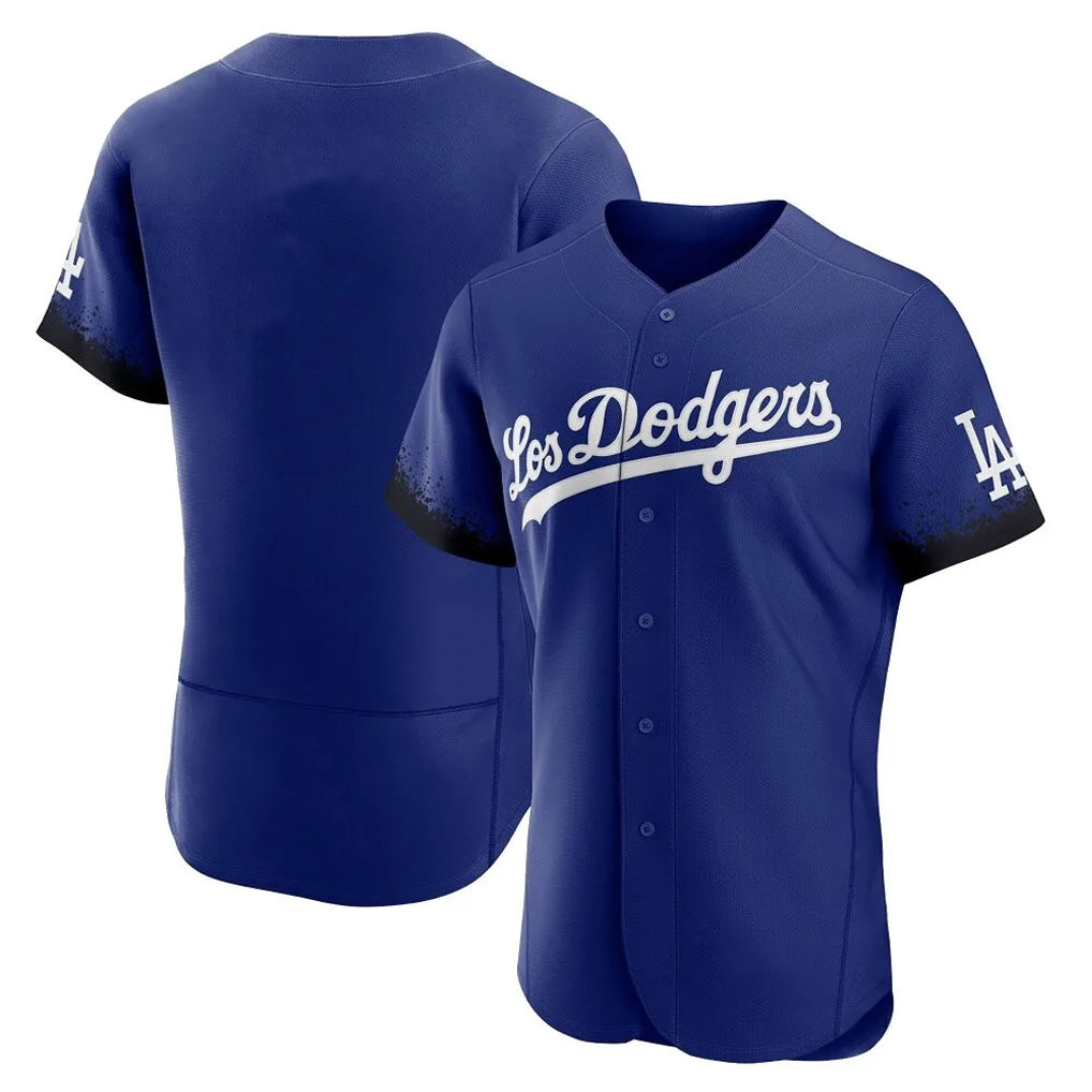 tocy LA.Dodgers Blank Player Royal City Connect Elite Home Stitched Jerseys