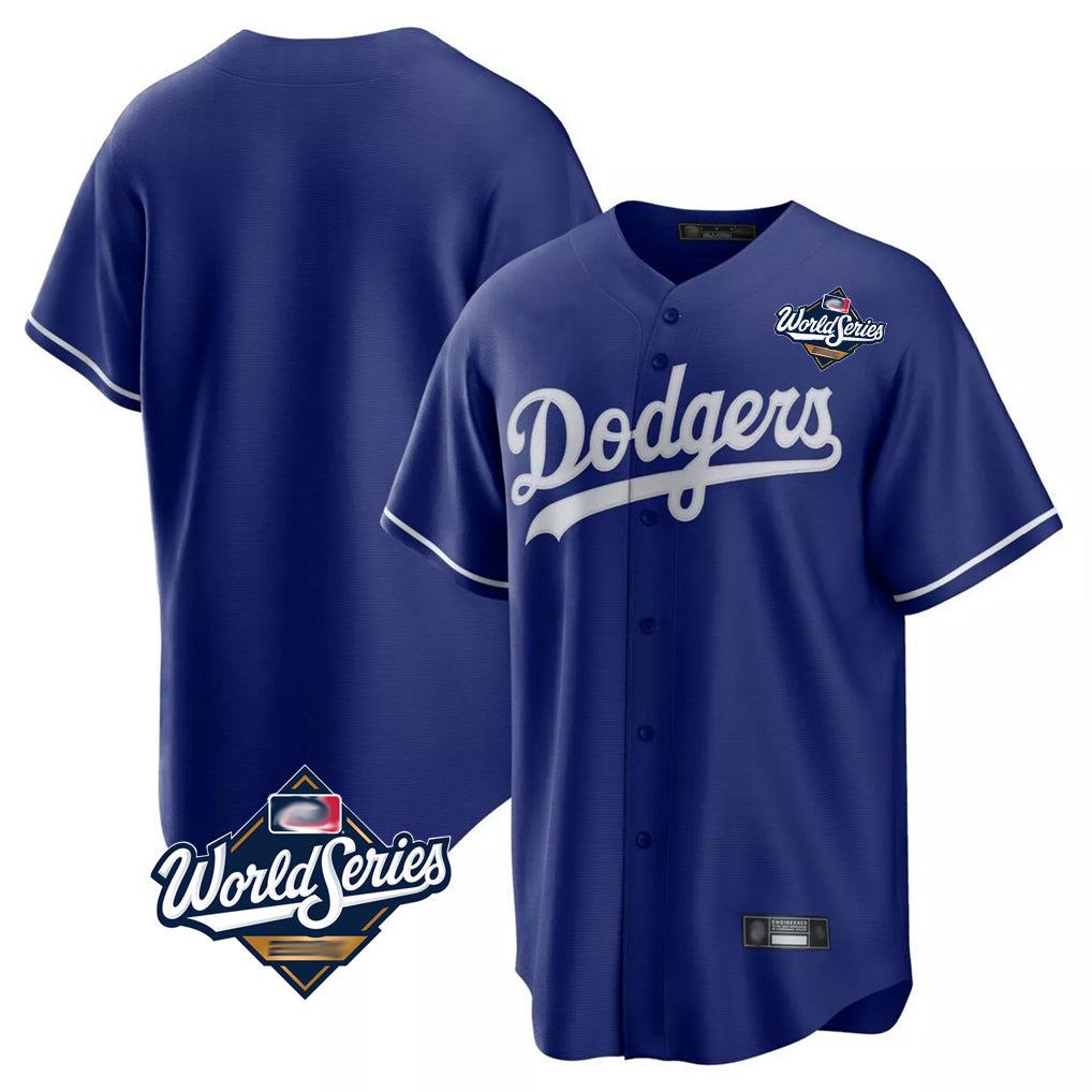 tocy LA.Dodgers Blank Player Royal Game Home World Series Stitched Jerseys