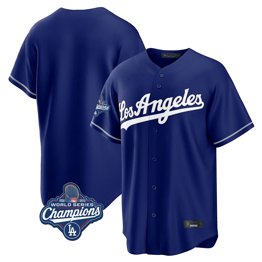 tocy LA.Dodgers Blank Player Royal Game World Series Meet Stitched Jerseys