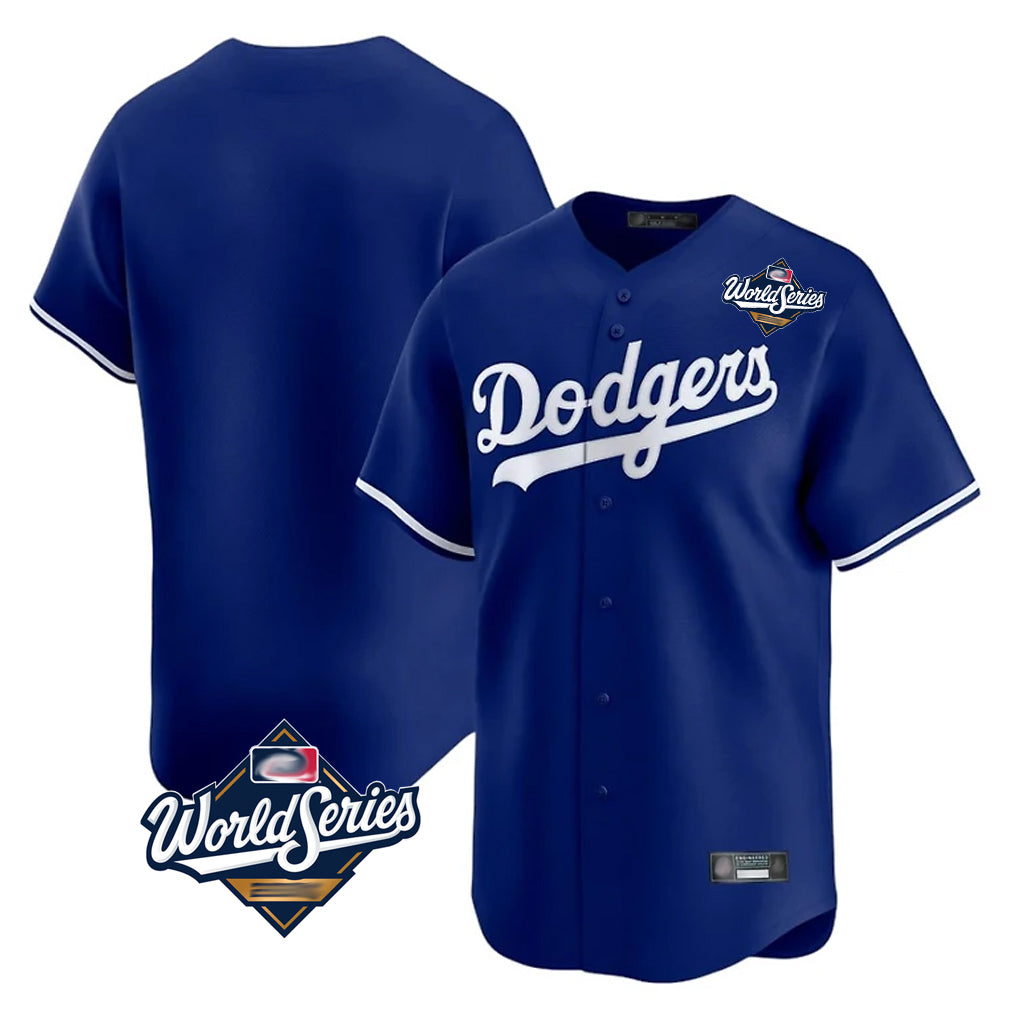 tocy LA.Dodgers Blank Player Royal Limited Home World Series Stitched Jerseys