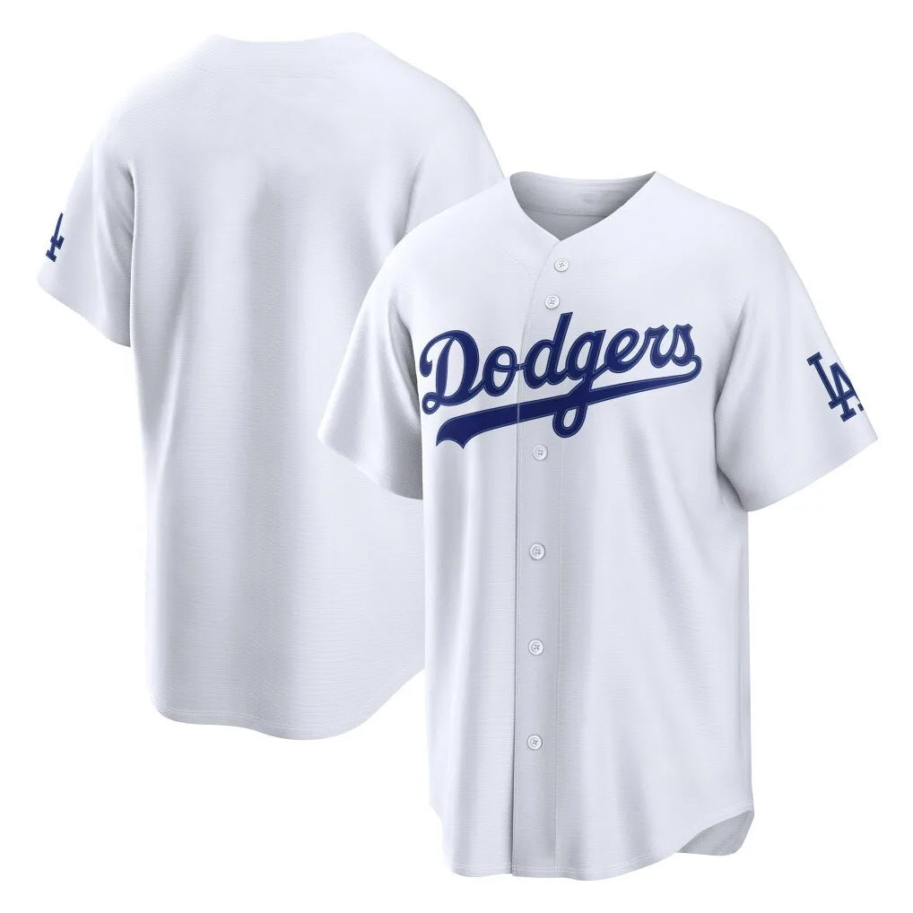 tocy LA.Dodgers Blank Player White Home Game Stitched Jerseys