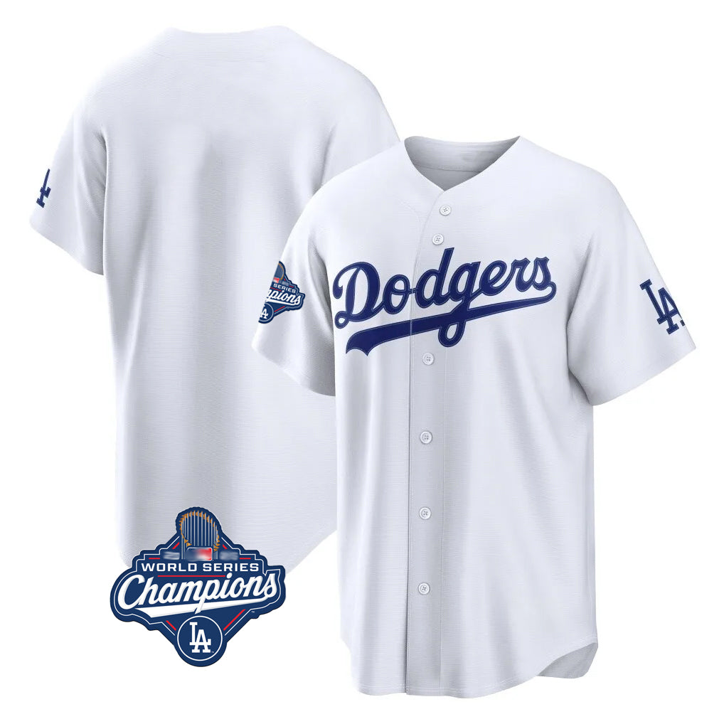 tocy LA.Dodgers Blank Player White Home Game World Series Meet Stitched Jerseys