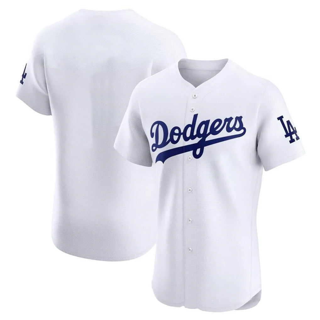 tocy LA.Dodgers Blank Player White Limited Elite Home Stitched Jerseys