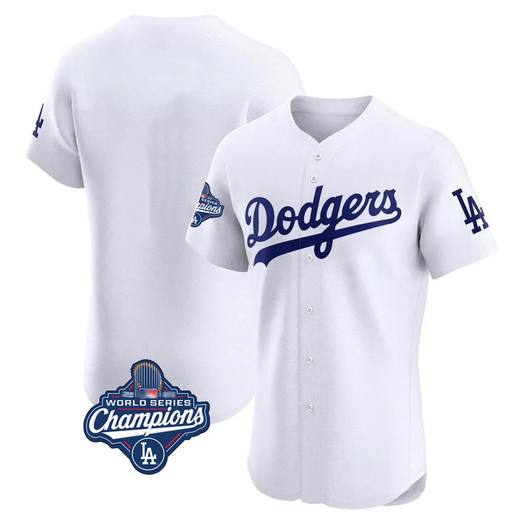 tocy LA.Dodgers Blank Player White Limited Elite Home World Series Meet Stitched Jerseys