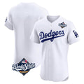 tocy LA.Dodgers Blank Player White Limited Elite Home World Series Stitched Jerseys