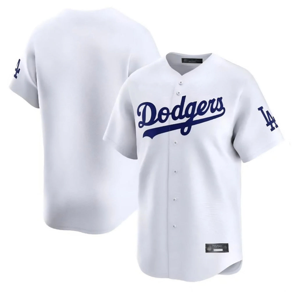 tocy LA.Dodgers Blank Player White Limited Home Stitched Jerseys