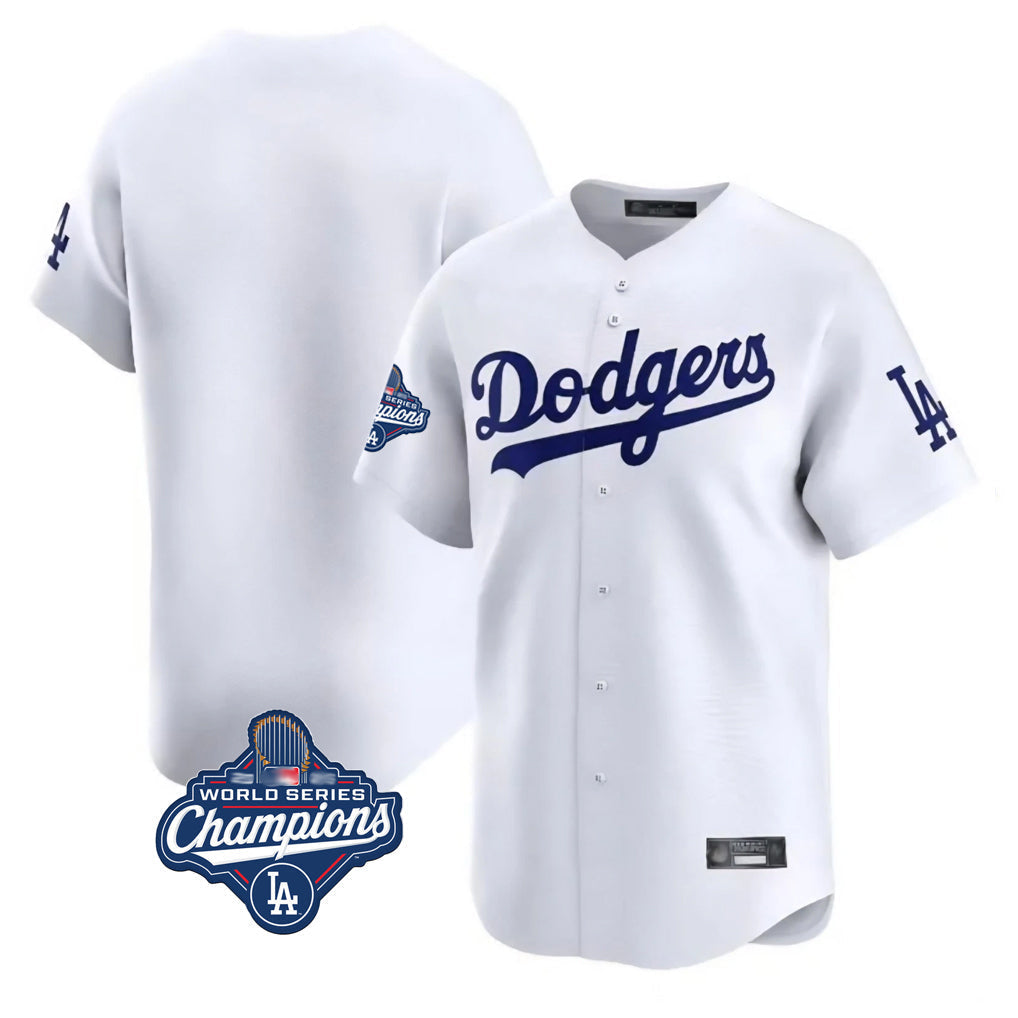 tocy LA.Dodgers Blank Player White Limited Home World Series Meet Stitched Jerseys
