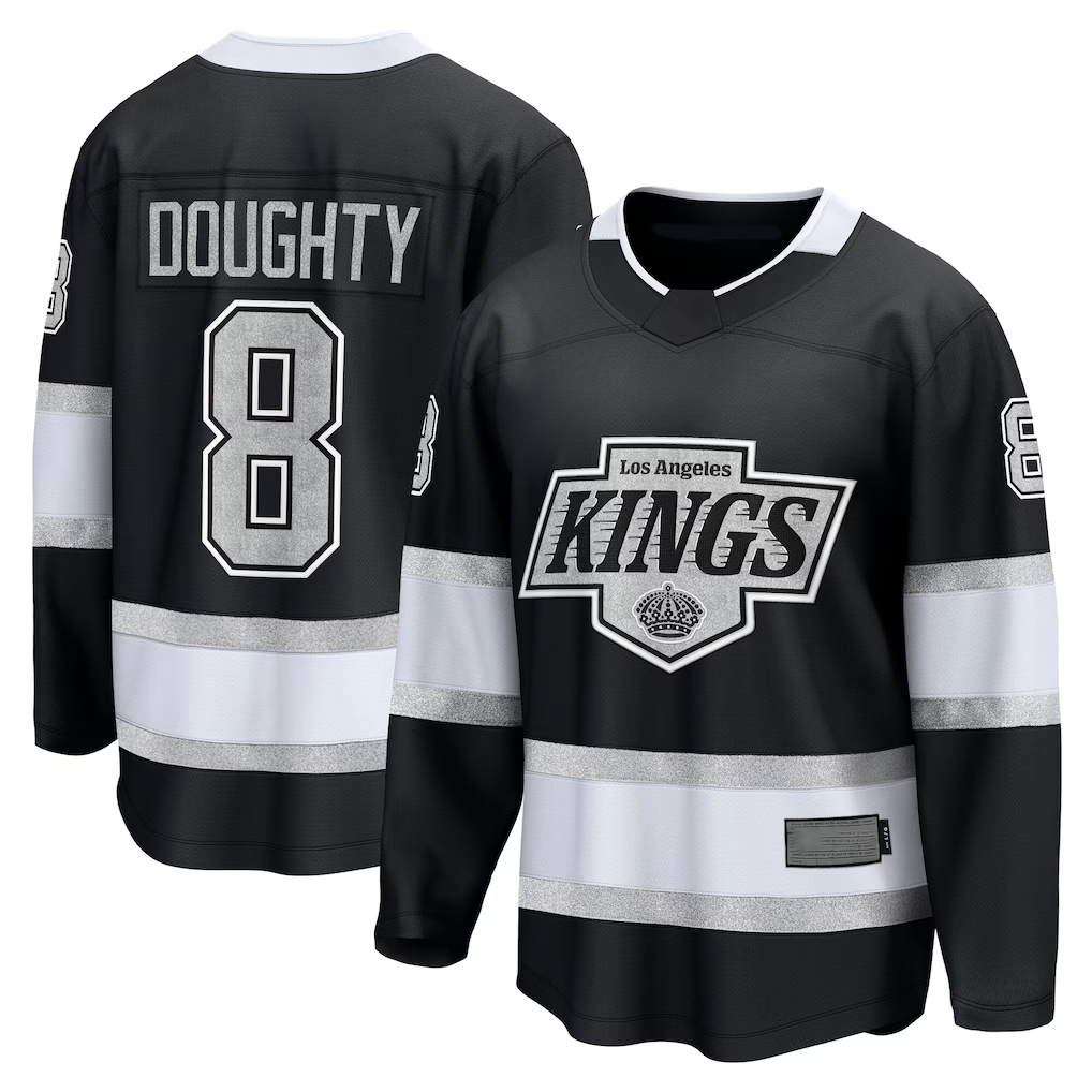 Tocy LA.Kings #8 Drew Doughty Black Home Premier Breakaway Player Jerseys