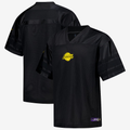 tocy LA.Lakers Black Courtside Football Stitched Jerseys