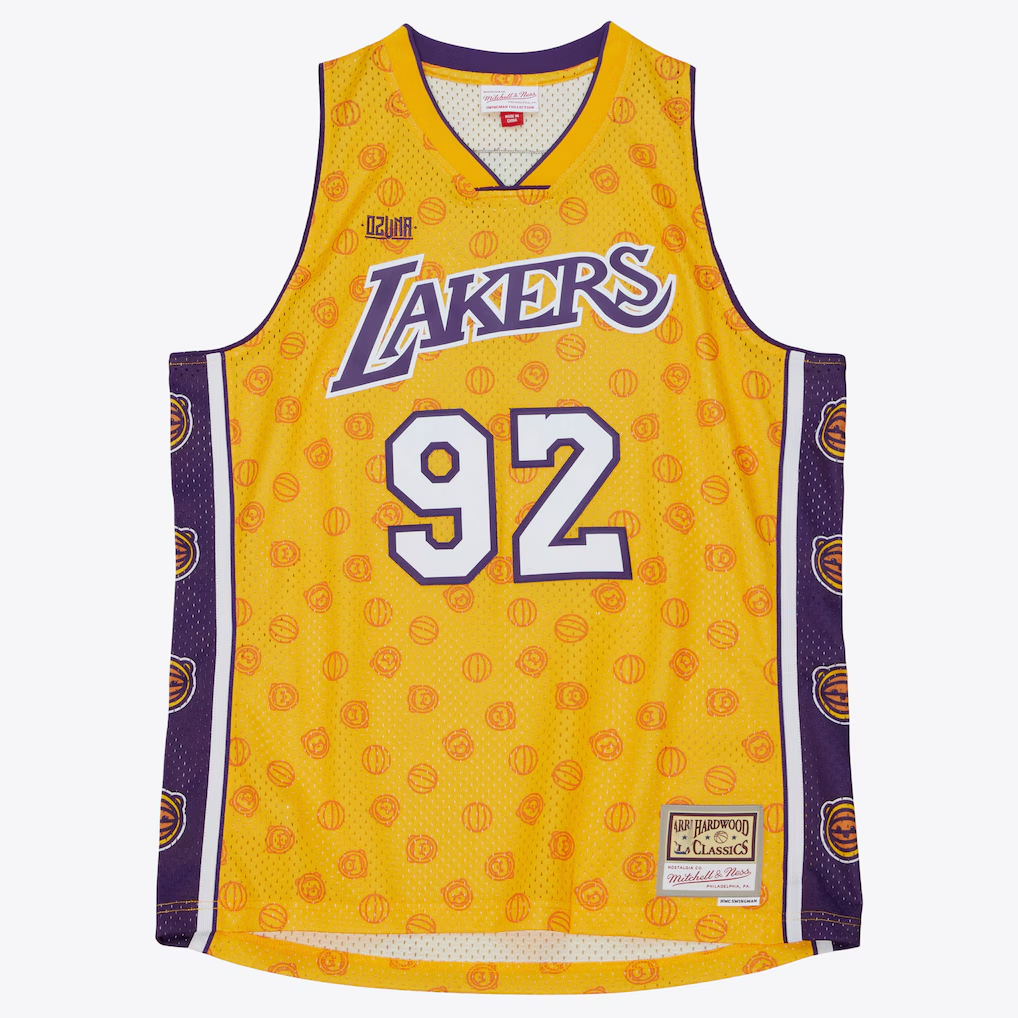 tocy LA.Lakers Mitchell & Ness x Ozuna Swingman Stitched Jerseys