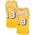 tocy LA.Lakers #13 Wilt Chamberlain Mitchell & Ness Gold 1971-1972 Hardwood Classics Swingman Stitched Jerseys