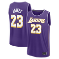 tocy LA.Lakers #23 LeBron James Purple Fast Break Stitched Jerseys - Statement Edition