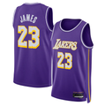 tocy LA.Lakers #23 LeBron James Purple Swingman Stitched Jerseys - Statement Edition