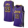 tocy LA.Lakers #23 Lebron James Statement Edition Swingman Stitched Jerseys