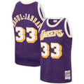 tocy LA.Lakers #33 Kareem Abdul-Jabbar Mitchell & Ness Purple Hardwood Classics Swingman Jerseys