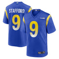 tocy LA.Rams Home Game Football Jerseys - Royal - #9 Matthew Stafford Player Stitched Jerseys