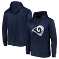 tocy LA.Rams Navy Pullover Hoodie Limited Game Blank Player Stitched Jerseys