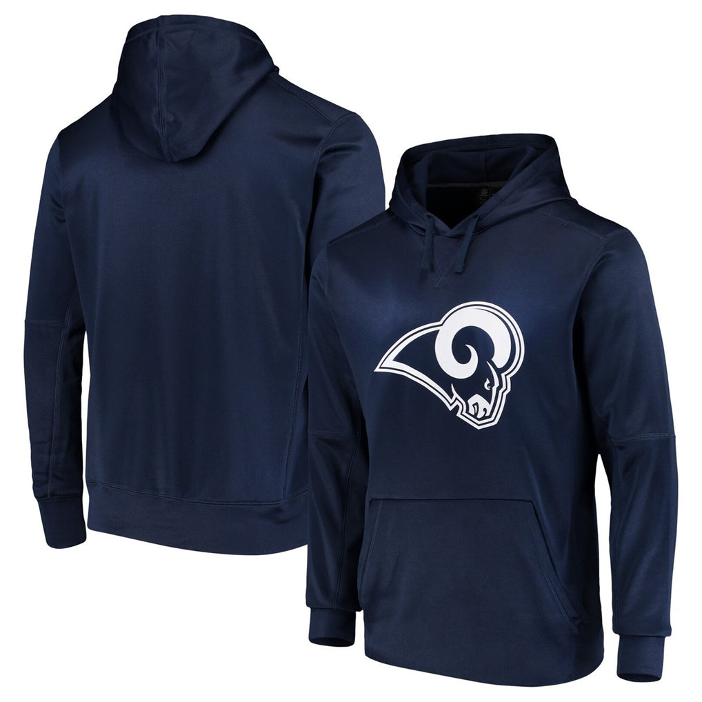 tocy LA.Rams Navy Pullover Hoodie Limited Game Blank Player Stitched Jerseys