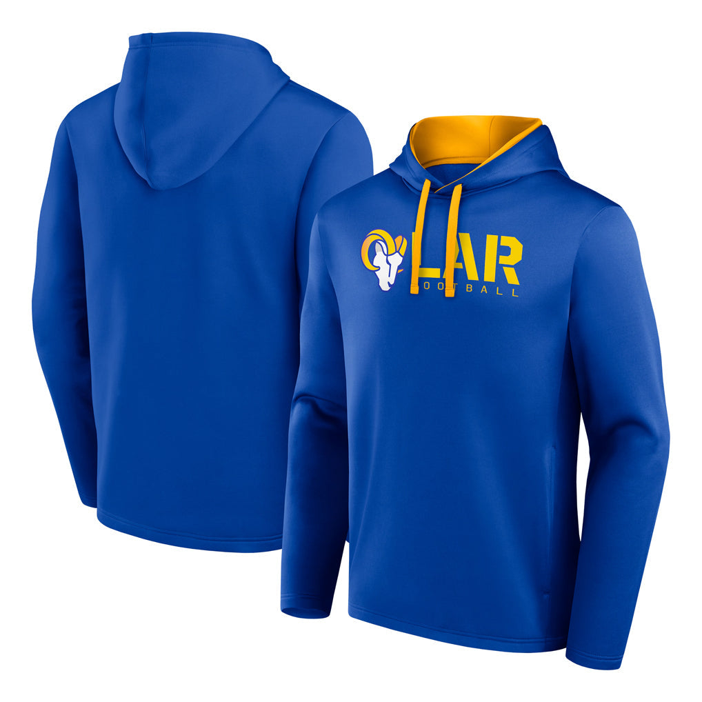 tocy LA.Rams Royal Pullover Hoodie Limited Game Blank Player Stitched Jerseys