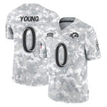 tocy LA.Rams #0 Byron Young Player Arctic Camo Salute To Service Limited Game Stitched Jerseys