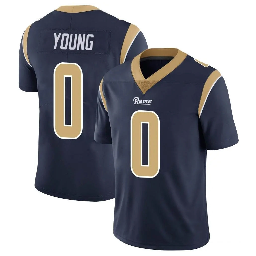 tocy LA.Rams #0 Byron Young Player Navy Limited Vapor Untouchable Home Game Stitched Jerseys