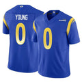 tocy LA.Rams #0 Byron Young Player Royal Limited Vapor F.U.S.E. Home Game Stitched Jerseys