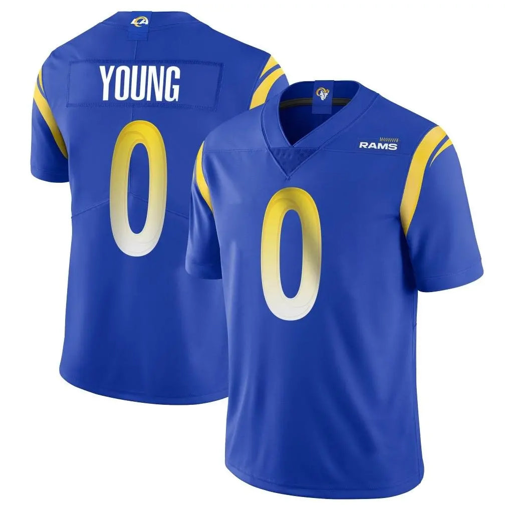 tocy LA.Rams #0 Byron Young Player Royal Limited Vapor Untouchable Home Game Stitched Jerseys