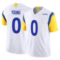 tocy LA.Rams #0 Byron Young Player White Limited Vapor F.U.S.E. Home Game Stitched Jerseys