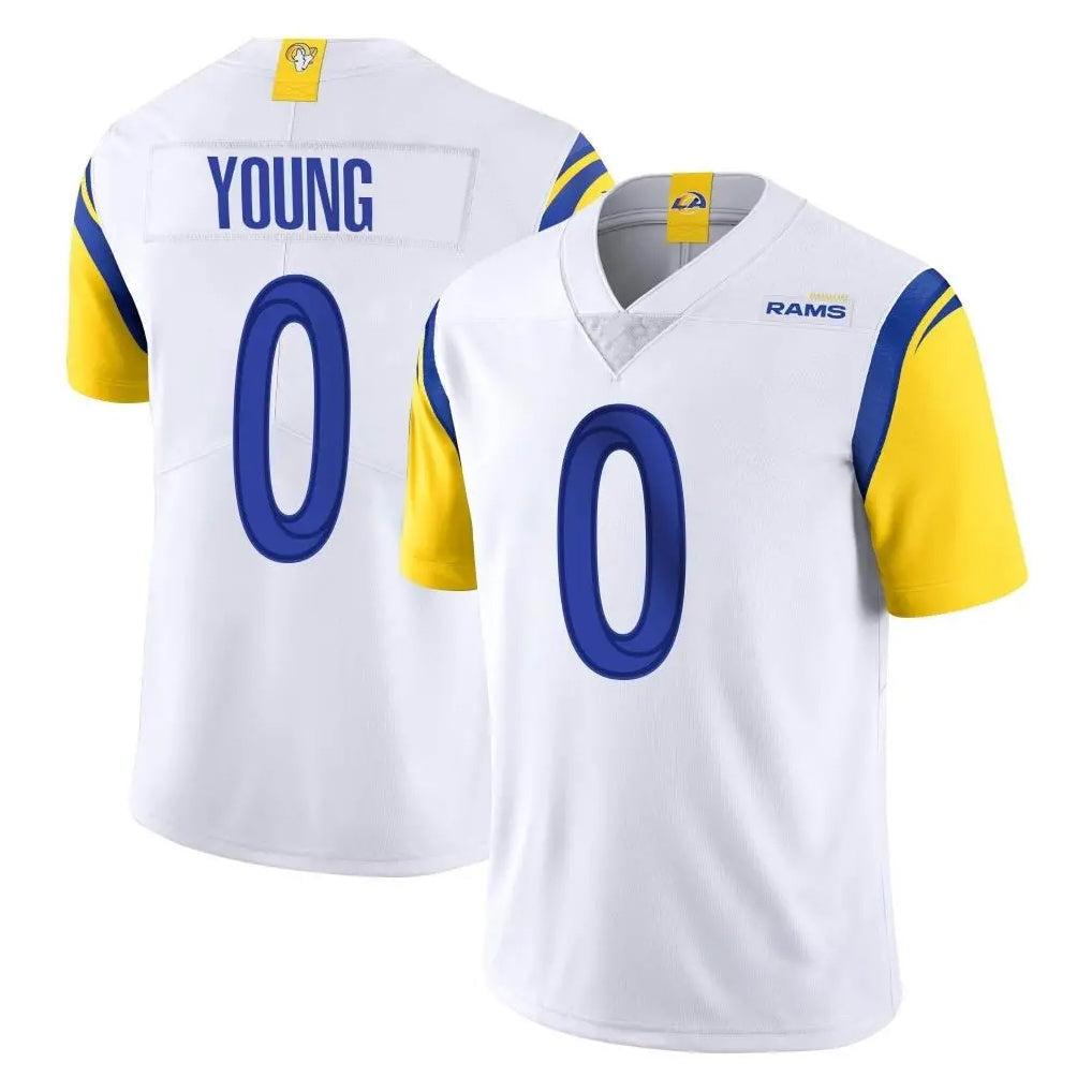 tocy LA.Rams #0 Byron Young Player White Limited Vapor Untouchable Home Game Stitched Jerseys