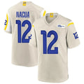 tocy LA.Rams #12 Puka Nacua Player Bone Replica Game Stitched Jerseys
