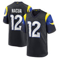 tocy LA.Rams #12 Puka Nacua Player Midnight Blue Rivalries Collection Game Stitched Jerseys