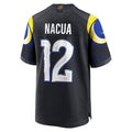 tocy LA.Rams #12 Puka Nacua Player Midnight Blue Rivalries Collection Game Stitched Jersey