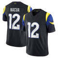 tocy LA.Rams #12 Puka Nacua Player Midnight Blue Rivalries Collection Vapor Limited Stitched Jerseys