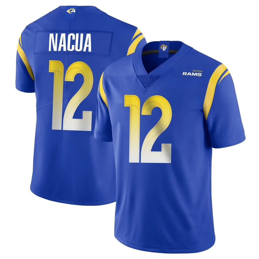 tocy LA.Rams #12 Puka Nacua Player Royal Limited Vapor Untouchable Home Game Stitched Jerseys