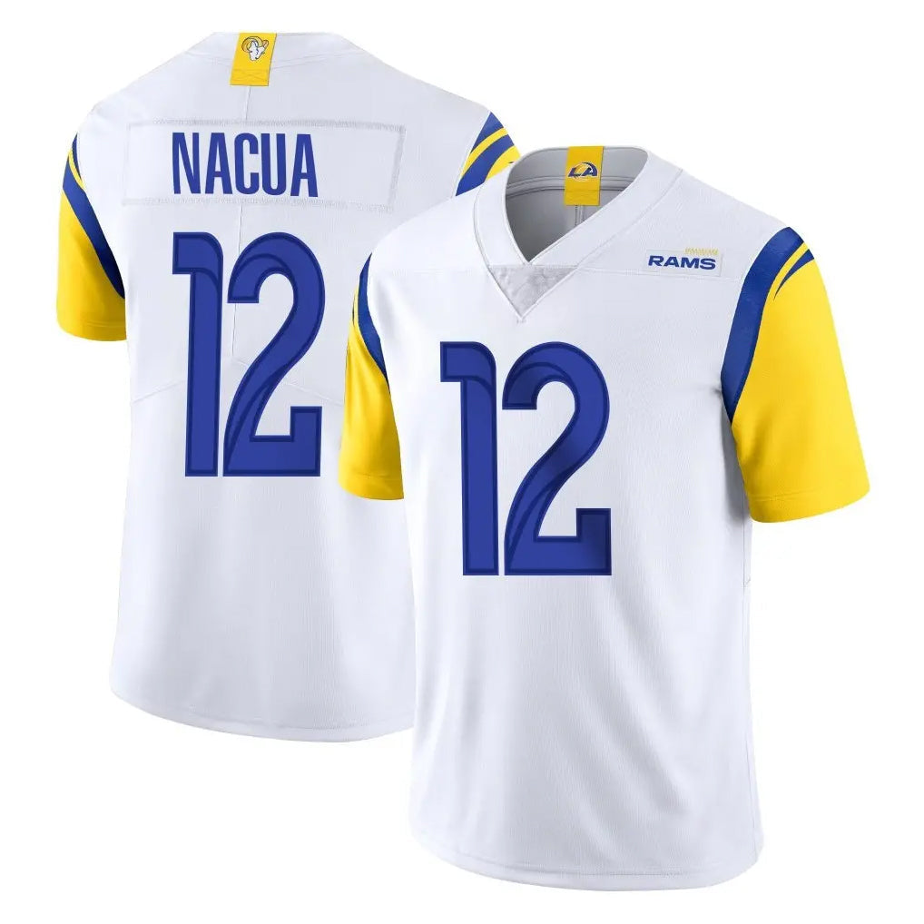 tocy LA.Rams #12 Puka Nacua Player White Limited Vapor Untouchable Home Game Stitched Jerseys