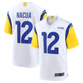 tocy LA.Rams #12 Puka Nacua White Game Player Jersey American Stitched Jerseys