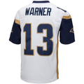 tocy LA.Rams #13 Kurt Warner Mitchell & Ness White Big & Tall 2001 Retired Player Replica Stitched Puhic Jersey